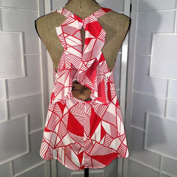 Ya Los Angeles Ruffle Razorback Sleeveless tank top - Picture 2 of 7